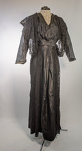 Load image into Gallery viewer, 1910s Black Taffeta Gown | 28&quot; waist