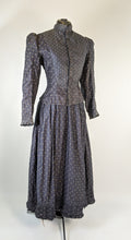 Load image into Gallery viewer, 1890s Indigo Calico Dress