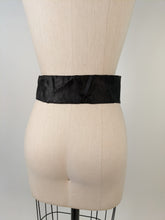 Load image into Gallery viewer, 1910s Black Silk Belt