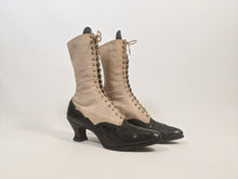 Load image into Gallery viewer, 1910s Black and White Boots | Approx Sz 7.5