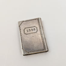 Load image into Gallery viewer, 1860 Silver Book Pillbox or Snuffbox