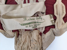 Load image into Gallery viewer, 1880s Beige + Maroon Bodice
