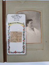 Load image into Gallery viewer, Blue Victorian Photo Album with Photos