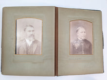 Load image into Gallery viewer, Blue Victorian Photo Album with Photos