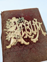 Load image into Gallery viewer, Red Victorian Photo Album with Photos