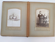 Load image into Gallery viewer, Red Victorian Photo Album with Photos