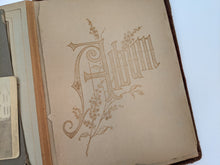 Load image into Gallery viewer, Red Victorian Photo Album with Photos