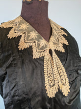 Load image into Gallery viewer, 1910s Silk + Lace Blouse