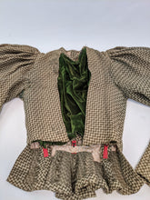 Load image into Gallery viewer, 1890s Green + Brown Bodice