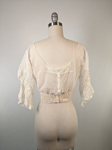 1900s Net Lace Camisole | 3/4 Sleeve