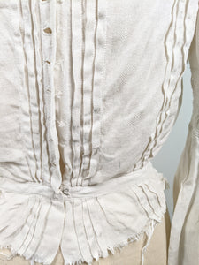 1900s Linen Shirtwaist | As Is