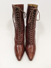 Load image into Gallery viewer, 1910s-20s Brown Boots | Approx Sz 7-7.5