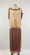 Load image into Gallery viewer, 1920s Sheer Silk + Lace Dress