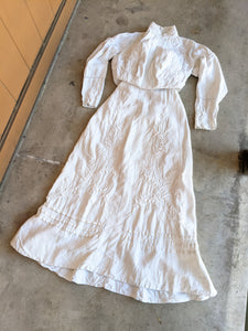 1900s Thistle Linen Dress