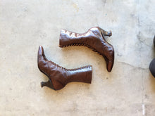 Load image into Gallery viewer, Late 1910s-Early 1920s Brown Boots | Approx Sz 7