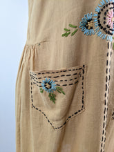 Load image into Gallery viewer, 1920s Embroidered Handmade Dress | Sz L
