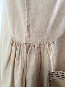 1920s Embroidered Handmade Dress | Sz L