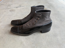 Load image into Gallery viewer, 1910s Side Button Grey + Black Shoes | Sz 8 Men's