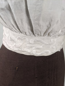1900s-1910 White Linen Blouse