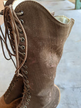 Load image into Gallery viewer, 1910s - 1920s Tall Lace Up Brown Boots | Sz 38