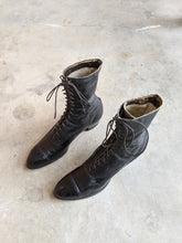 Load image into Gallery viewer, 1910s Black Lace Up Boots | Approx Sz 8