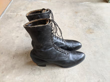 Load image into Gallery viewer, 1910s Black Lace Up Boots | Approx Sz 8
