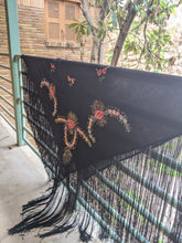 Load image into Gallery viewer, Early Vintage Embroidered Piano Shawl