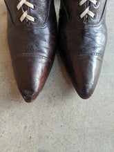 Load image into Gallery viewer, 1910s-1920s Brown Lace Up Boots | Approx Sz 7