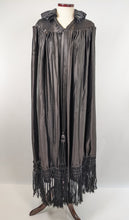 Load image into Gallery viewer, 1910s-1920s Black Silk Cape