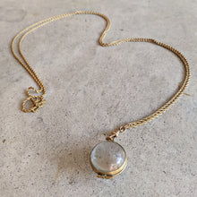 Load image into Gallery viewer, Early 20th c. Pools of Light Locket + Chain