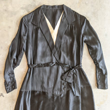 Load image into Gallery viewer, Black Silk Dress c. 1920