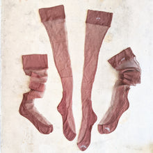 Load image into Gallery viewer, Deadstock 1940s Fishnet Stockings