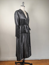 Load image into Gallery viewer, Black Silk Dress c. 1920