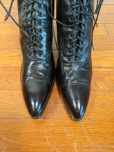 Load image into Gallery viewer, 1910s-1920s Black Louis Heel Boots | Approx 6.5-7