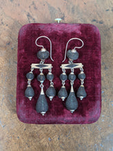 Load image into Gallery viewer, 1870s 14k Gold Hairwork Earrings