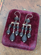 Load image into Gallery viewer, 1870s 14k Gold Hairwork Earrings