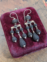 Load image into Gallery viewer, 1870s 14k Gold Hairwork Earrings
