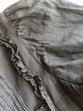 Load image into Gallery viewer, 1900s Black Cotton Wrapper Dress