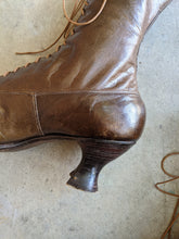 Load image into Gallery viewer, 1910s-1920s Brown Louis Heel Boots | Sz 7.5-8