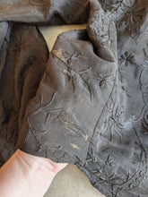 Load image into Gallery viewer, 1900s Black Silk Bishop Sleeve Wrap Blouse