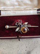 Load image into Gallery viewer, 1900s Sterling Silver Fly or Bee Brooch