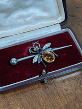 Load image into Gallery viewer, 1900s Sterling Silver Fly or Bee Brooch