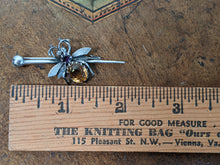 Load image into Gallery viewer, 1900s Sterling Silver Fly or Bee Brooch