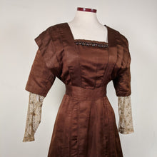 Load image into Gallery viewer, 1908-1909 Red Ochre Silk Dress