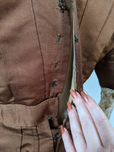 Load image into Gallery viewer, 1908-1909 Red Ochre Silk Dress