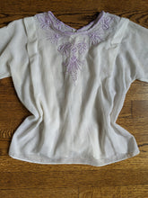 Load image into Gallery viewer, 1910s Lilac Embroidered Blouse