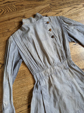 Load image into Gallery viewer, 1900s Black + White Cotton Dress