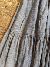 Load image into Gallery viewer, 1900s Black + White Cotton Dress