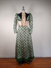 Load image into Gallery viewer, 1890s Green Leaf Pattern Dress | Study + Display