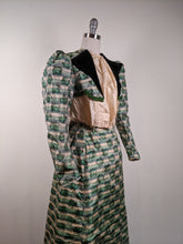 Load image into Gallery viewer, 1890s Green Leaf Pattern Dress | Study + Display